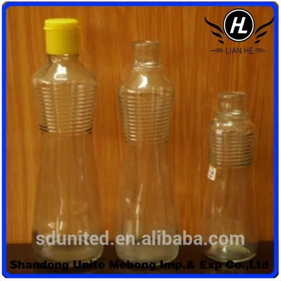100ml--300ml clear glass bottle for kitchen