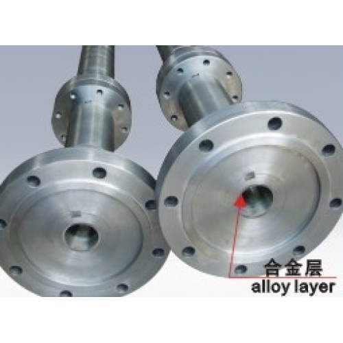 بشکه پیچ اکستروژن دو فلزی برای دستگاه اکسترودر