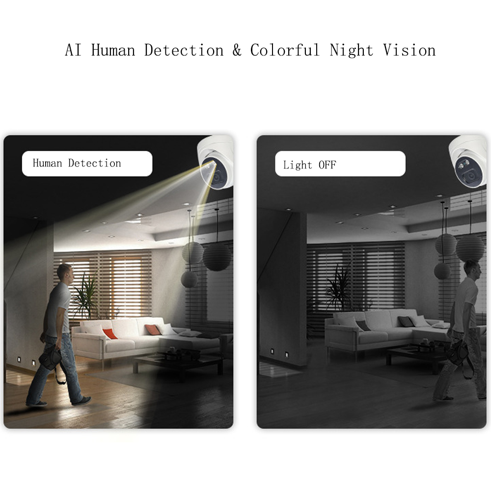 Poe Network Security Camera Ai Detection And Colorful Night Vision