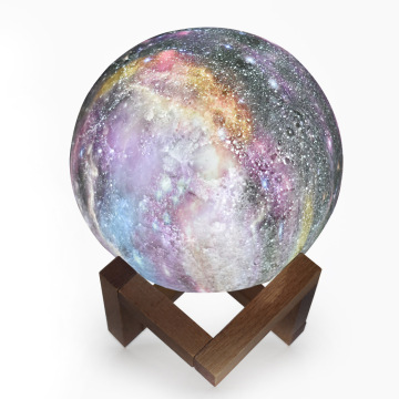 Wholesale Remote Control Color Changing 3D Printing Baby Moon Desk Lamp