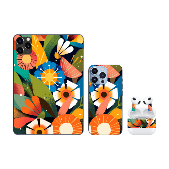 Stiker film 3D kembali yang disesuaikan untuk tablet telepon