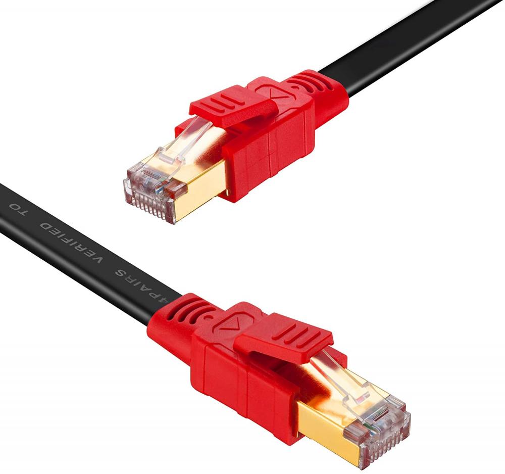 Ekranowany kabel Ethernet RJ45 CAT8 o dużej szybkości 40 Gb/s