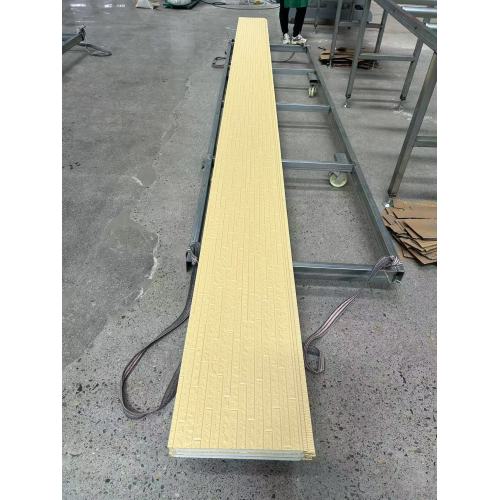Yellow Long Stone Brick Pattern Metal Exterior Wall Insulation Decorative Panel