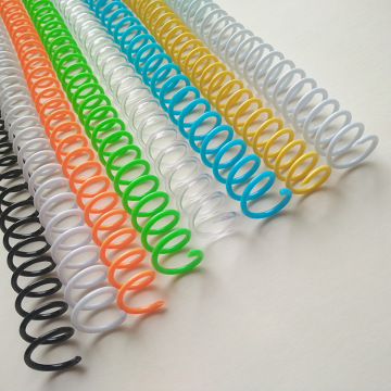 A5 B5 Size Spiral Notebook with Translucent Cover, Double Metal Coil Bound, Grid Lined Inner Pages, Plastic Cover
