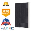 550W Mono نصف الخلية شمسية عالية الكفاءة
