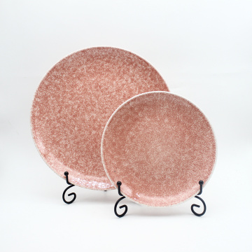 Set di stoviglie in ceramica per glassa di forma personalizzata con glassa di reazione