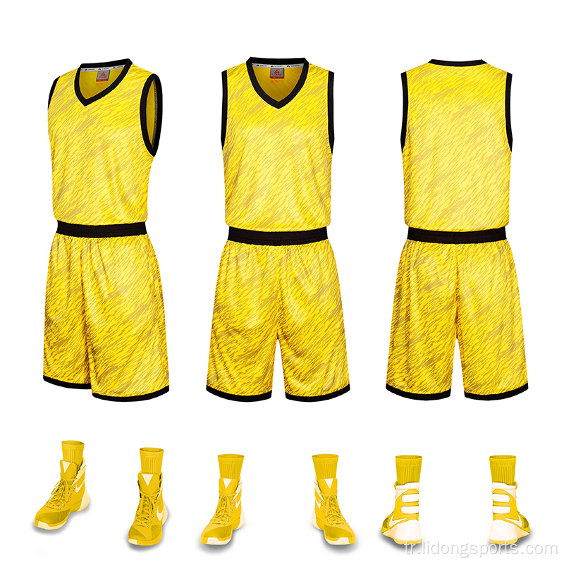 En iyi basketbol formaları tasarım ucuz kamuflaj basketbol üniforma