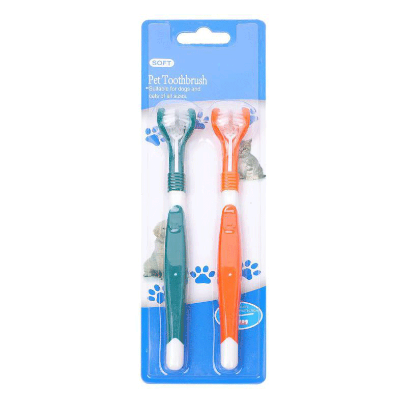 পোষা-বান্ধব ট্রিপল-ব্রিস্টল টুথব্রাশ ডিজাইন