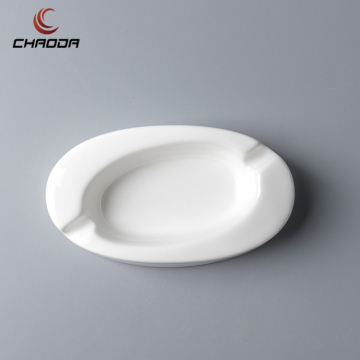 Custom Logo Printed Porcelain Ceramic Ashtrays for Hotels & Souvenirs