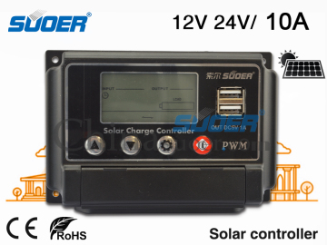 12V 24V Solar Charger Controller 10A Solar Syst Controller