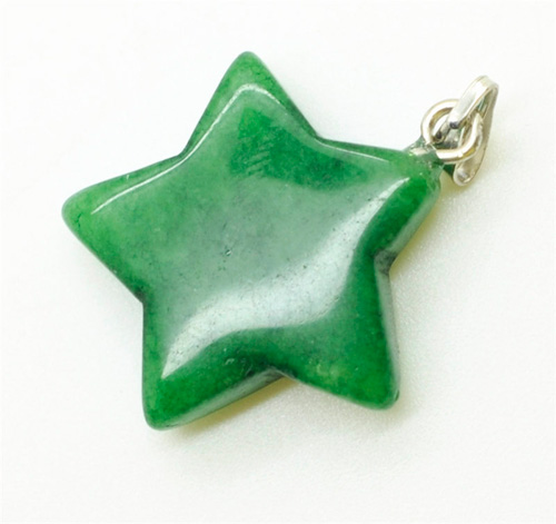 Pendentif Aventurine en forme d&#39;étoile verte