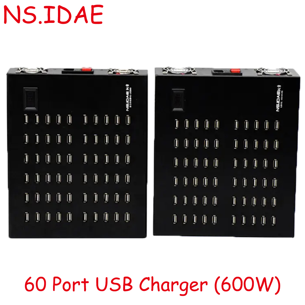 Industrial-grade 600W60-port USB-A charger
