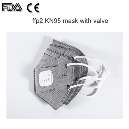 KN95 N95 Masque pliable avec boucle d&#39;oreille jetable avec valve