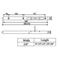 Satin Nickel Square Corner Bolt