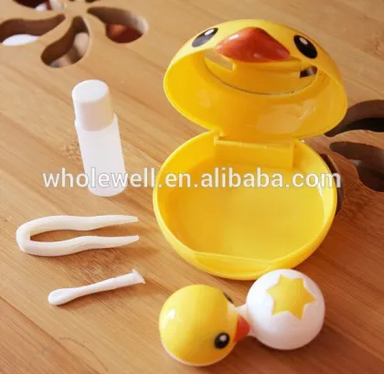 Contact Lens Case, yellow duck contact lens box,contact lens mate case,contact lens mate box