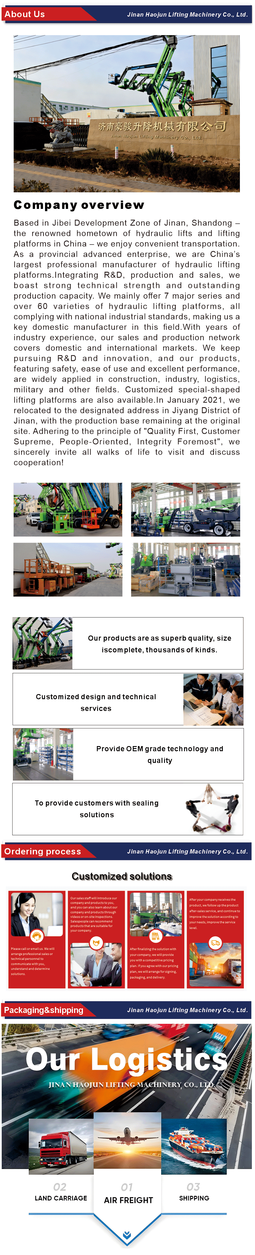 Durable Warehouse Loading and Unloading Platform Equipment