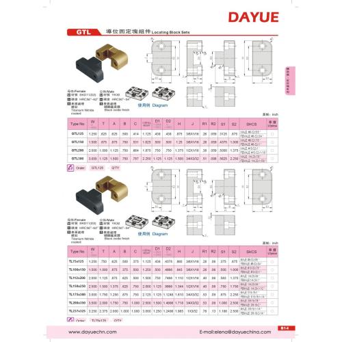 Guide Block Assembly for Injection Mold Components