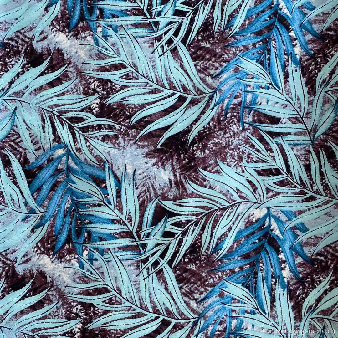 Soft Challis Plain Floral Printed Tecido Viscose Rayon Fabric