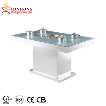 High End Korean BBQ Hot Pot Table for Restaurants
