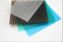 100% virgin material twin wall polycarbonate hollow sheet