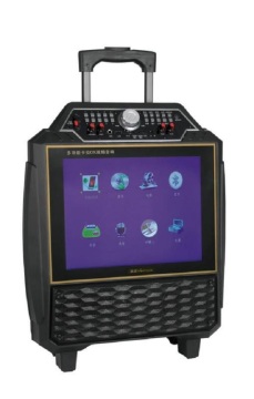Portable stage speakers with big screen