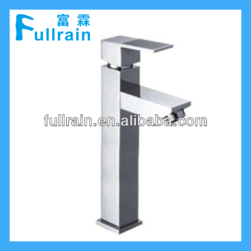 Square Bathroom High Tall High Rise Basin Flick Mixer Tap Faucet