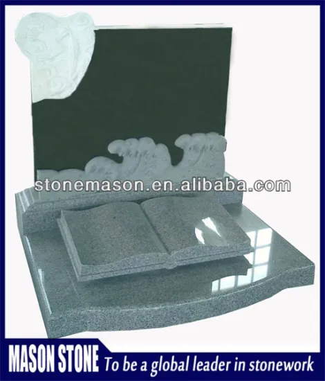 Western cemetery bible book style headstone