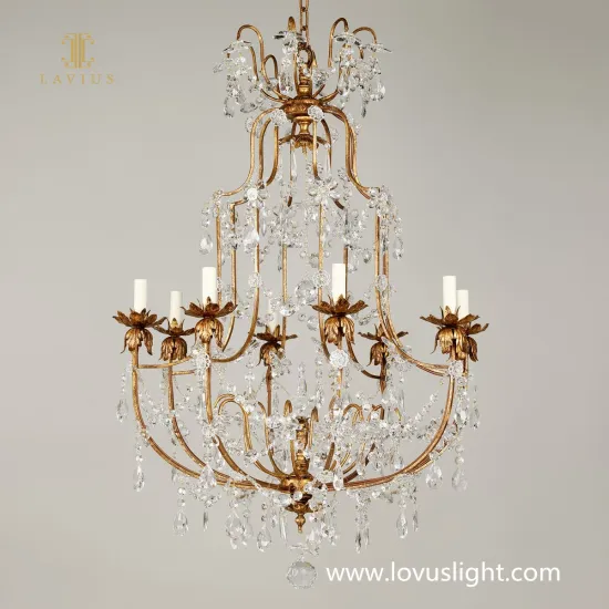 Light luxury small custom candle chandeliers Hotel corridor project chandeliers Shopping mall corridor custom chandeliers