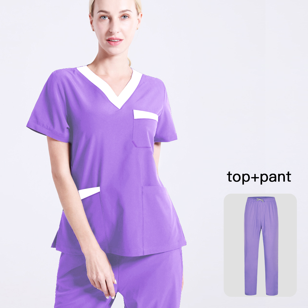 Dentist clinic pharmacy Pet veterinary workwear High quality Hospital doctor Nurse Scrubs sets Surgical Uniforms nursing uniform