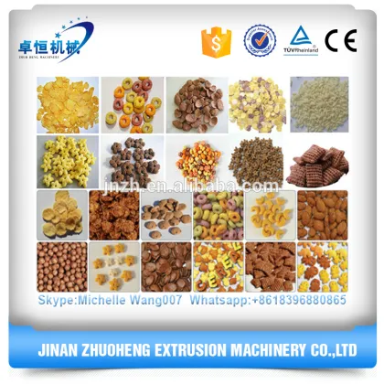 Full automatic corn flakes processing line/crispy corn flakes making machine