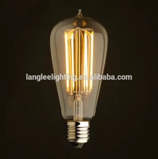 ST64 8W Filament LED Light Bulb Vintage Retro Edison Bulb