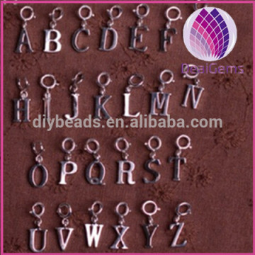 christmas gift 925 sterling silver english letter pendent&charm