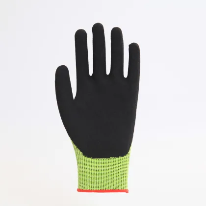 Nitrile Coated Polyester Labor Protective Safety Gloves