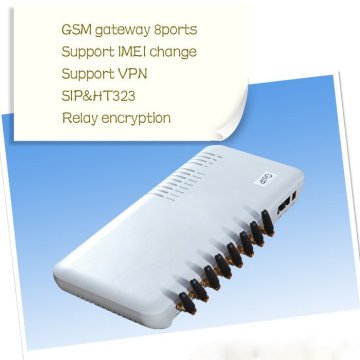 8 Ports GoIP, GSM VoIP Gateway/ GSM VoIP Terminal Withecho Cancellation