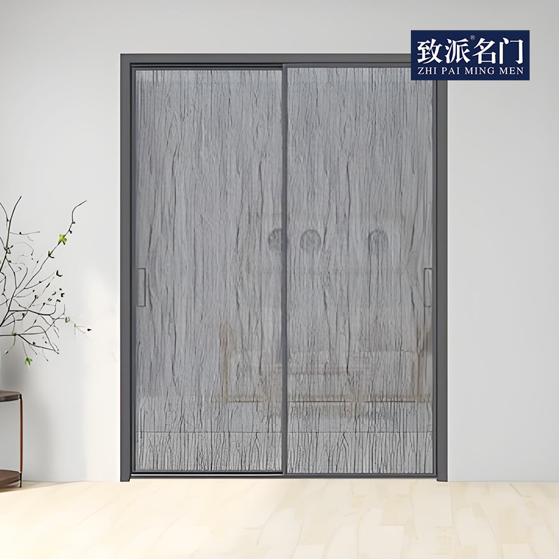 Simple balcony narrow-frame sliding door