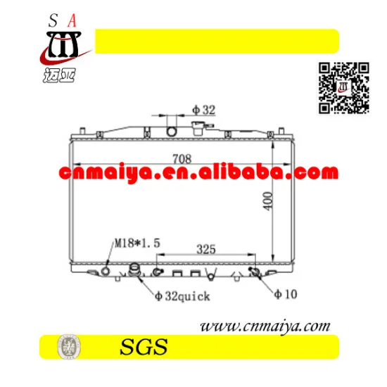 19010-RBB-E51 auto parts for radiator