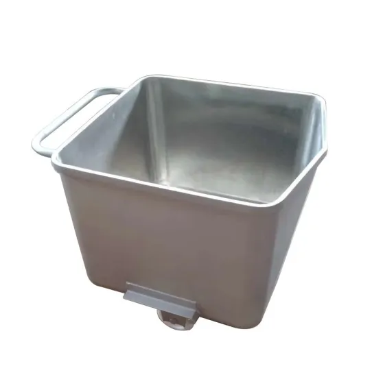 Customized Stainless Steel Meat Trolley Buggy Euro Bin Cart 200L/500L