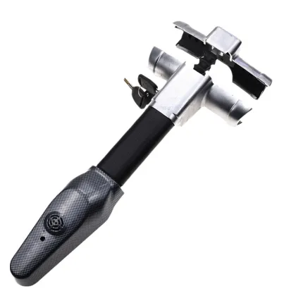 Universal Car Security Lock - Anti-Theft Steering Wheel Lock Alarm