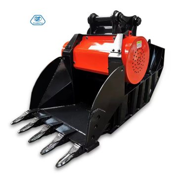 Excavator Attachments: Buckets and Crushers