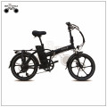 250w com motor traseiro mini e-bike dobrável de 20 polegadas