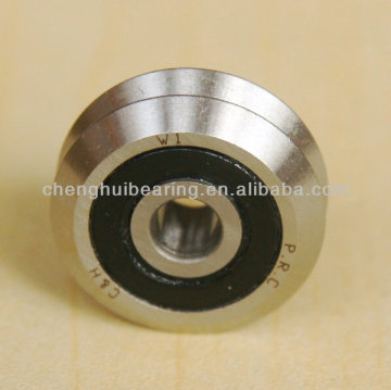 W1x V Guide Wheels 4.763mm Bore ، اثنين من الأختام المطاطية لنظام دليل السكك الحديدية