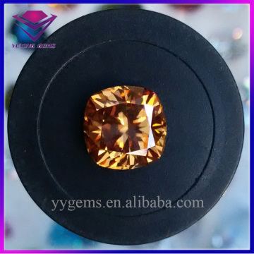 Special Dark Champagne Cushion Cut Synthetic Moissanite Loose Stone Price Per Carat