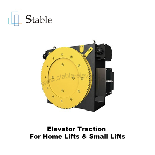Tração para elevadores domésticos e pequenos elevadores