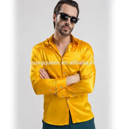 NT39 new high-grade mens silk shirt summer fashion t shirts t-shirt