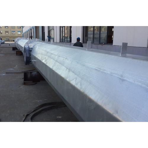 Flange Connected Galvanized Steel Pole