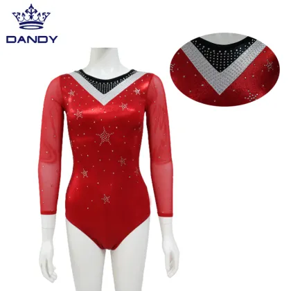 Custom black dance leotards