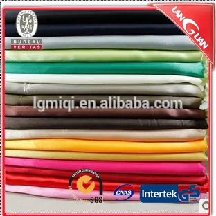 OEM 58D*58D color 170T wholesale satin fabric