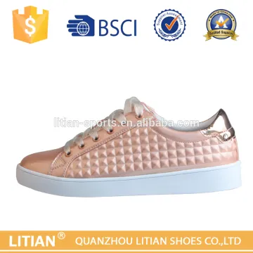 special pu with rubber sole popular ladies design 2016 women flat shoes