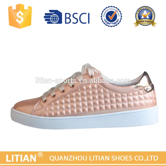 special pu with rubber sole popular ladies design 2016 women flat shoes