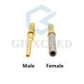 50/100Pcs DT Series Pin Socket 0460-202-1631 0462-201-1631 Gold Plated Stainless Steel 16-20AWG Deutsch Crimp Solid Terminal